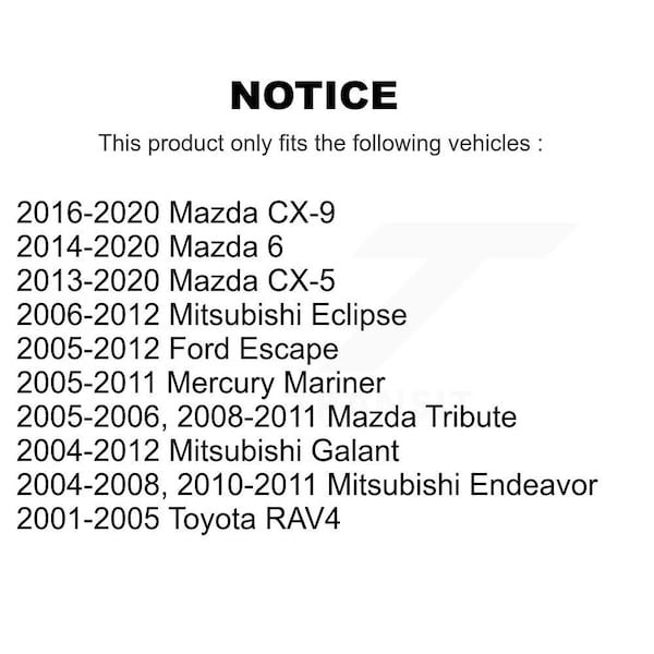 Front Link Pair For Mazda Ford Escape CX-5 Mitsubishi 6 Toyota RAV4 Mercury Mariner CX-9